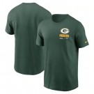 Men's Green Bay Packers Green Sideline Infograph Lockup Performance T Shirt