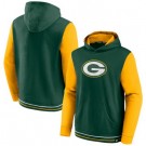 Men's Green Bay Packers Green Yellow Block Party Pullover Hoodie