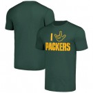 Men's Green Bay Packers The NFL ASL Collection by Love Sign Tri Blend T Shirt