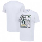 Men's Green Bay Packers White Graphic Shield Logo T Shirt