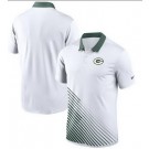 Men's Green Bay Packers White Green Vapor Performance Polo