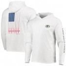 Men's Green Bay Packers White Vineyard Vines Hoodie Long Sleeve T Shirt