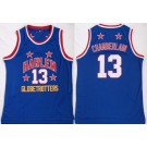 Men's Harlem Globetrotters #13 Wilt Chamberlain Blue Basketball Jersey