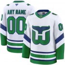 Men's Hartford Whalers Customized White Fanatics Authentic Jersey