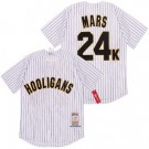 Men's Hooligans 24K Magic Bruno Mars White Baseball Jersey