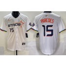 Men's Houston Astros #15 Isaac Paredes White 2025 City Connect Limited Jersey