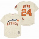 Men's Houston Astros #24 Jimmy Wynn Cream 1971 Throwback Jersey