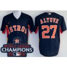 Men's Houston Astros #27 Jose Altuve Navy 2022 World Series Champions Cool Base Jersey