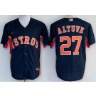 Men's Houston Astros #27 Jose Altuve Navy Cool Base Jersey