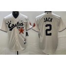 Men's Houston Astros #2 Cactus Jack Cream Cool Base Jersey