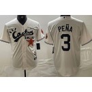 Men's Houston Astros #3 Jeremy Pena Cream Cactus Jack Cool Base Jersey