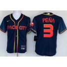 Men's Houston Astros #3 Jeremy Pena Navy City Cool Base Jersey