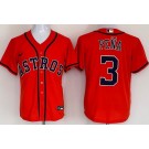 Men's Houston Astros #3 Jeremy Pena Orange Cool Base Jersey