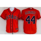 Men's Houston Astros #44 Yordan Alvarez Orange Cool Base Jersey