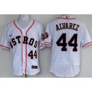 Men's Houston Astros #44 Yordan Alvarez White Authentic Jersey