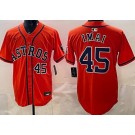 Men's Houston Astros #45 Tatsuya Imai Orange Limited Jersey