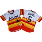 Men's Houston Astros #5 Jeff Bagwell White Cooperstown Collection Jersey