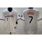 Men's Houston Astros #7 CJ Stroud White 2025 City Connect Limited Jersey
