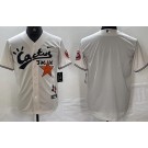 Men's Houston Astros Blank Cream Cactus Jack Cool Base Jersey