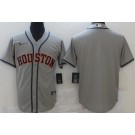 Men's Houston Astros Blank Gray Cool Base Jersey