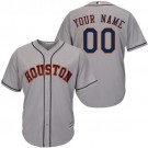 Men's Houston Astros Customized Gray Cool Base Jersey