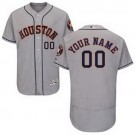 Men's Houston Astros Customized Gray FlexBase Jersey