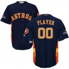 Men's Houston Astros Customized Navy Gold 2017 Champions Cool Base Jersey