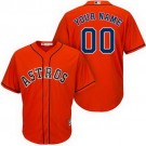 Men's Houston Astros Customized Orange Cool Base Jersey