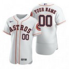 Men's Houston Astros Customized White 2020 FlexBase Jersey
