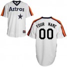 Men's Houston Astros Customized White Throwback Jersey