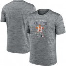 Men's Houston Astros Gray Logo Velocity Performance Practice T Shirt