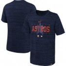 Men's Houston Astros Navy Velocity Performance Practice T Shirt
