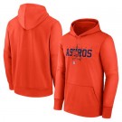 Men's Houston Astros Orange Authentic Collection Pregame Performance Pullover Hoodie