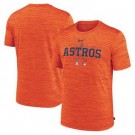 Men's Houston Astros Orange Velocity Performance Practice T Shirt