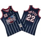 Men's Houston Rockets #22 Clyde Drexler Navy 1996 Throwback Swingman Jersey