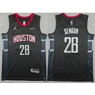 Men's Houston Rockets #28 Alperen Sengun Black Statement Sponsor Swingman Jersey