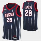 Men's Houston Rockets #28 Alperen Sengun Navy City Diamond 75th Icon Hot Press Jersey