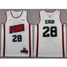 Men's Houston Rockets #28 Alperen Sengun White 2024 City Sponsor Swingman Jersey