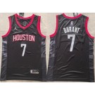 Men's Houston Rockets #7 Kevin Durant Black Statement Swingman Jersey