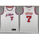 Men's Houston Rockets #7 Kevin Durant White 2025 City Sponsor Swingman Jersey