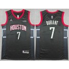 Men's Houston Rockets #7 evin Durant Black Statement Sponsor Swingman Jersey