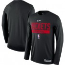 Men's Houston Rockets Black 2022 Legend On Court Practice Performance Long Sleeve T Shirt