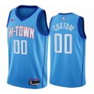 Men's Houston Rockets Custom Blue 2021 City Icon Hot Press Jersey