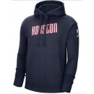 Men's Houston Rockets Navy 2021 City Edition Essential Logo Pullover Hoodie