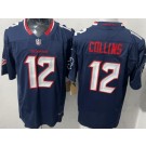 Men's Houston Texans #12 Nico Collins Limited Navy FUSE Vapor Jersey