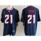 Men's Houston Texans #21 Nick Chubb Limited Navy Vapor Jersey
