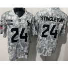 Men's Houston Texans #24 Derek Stingley Jr Limited Arctic Camo 2024 Salute to Service Jersey