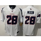 Men's Houston Texans #28 Joe Mixon Limited White FUSE Vapor Jersey