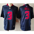 Men's Houston Texans #3 Tank Dell Limited Navy Alternate FUSE Vapor Jersey