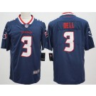 Men's Houston Texans #3 Tank Dell Limited Navy Vapor Jersey